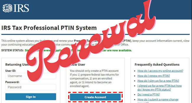 Irs Ptin 2024 Renewal Application Lookup How To Apply And How To Get